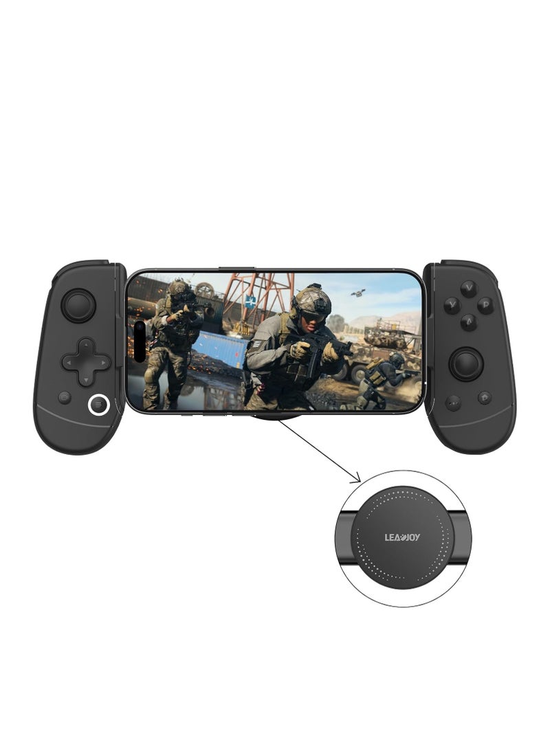 Generic Professional Mobile Gaming Controllers LeadJoy M1 for iPhone (Lightning) with Cooling Conduction Plate, Hall Effect Joysticks, iPhone Controller with Turbo Function, Pass-through Charging  - Image 3