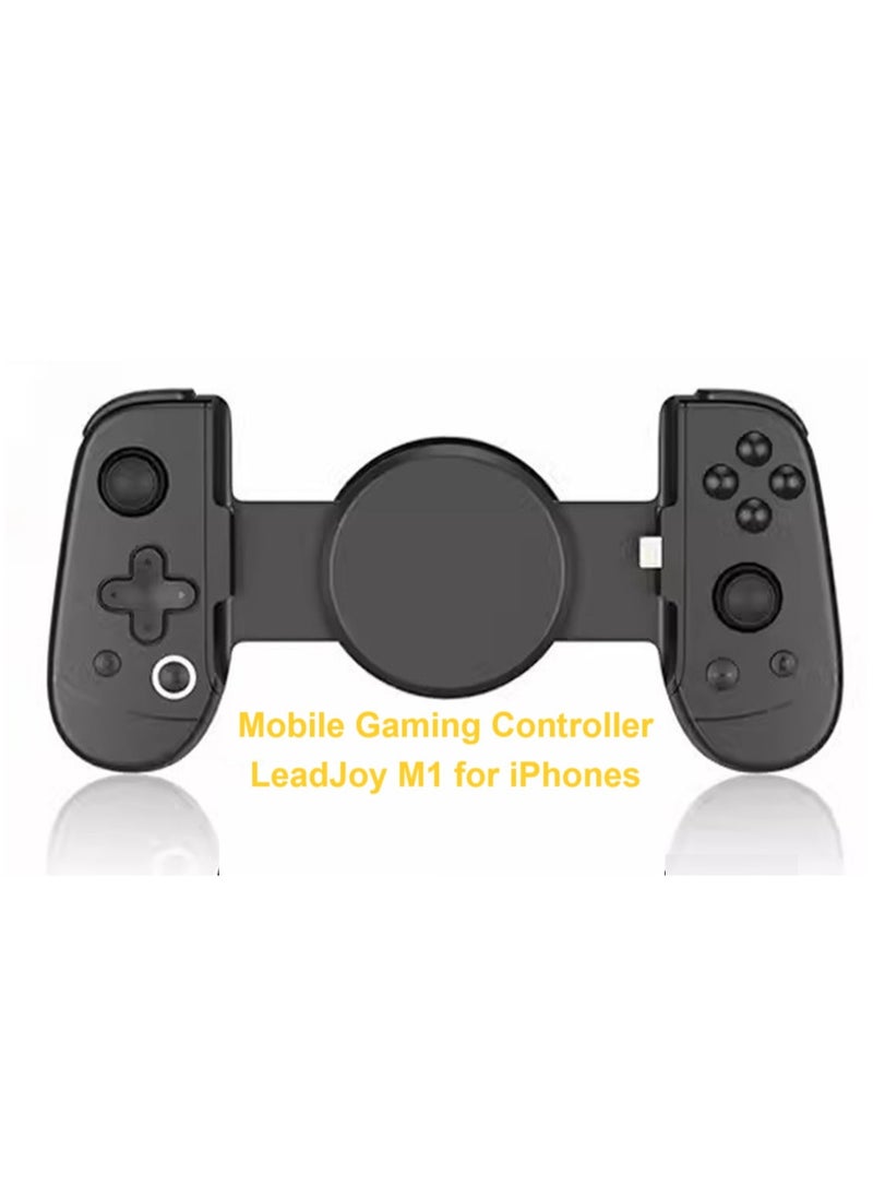 Generic Professional Mobile Gaming Controllers LeadJoy M1 for iPhone (Lightning) with Cooling Conduction Plate, Hall Effect Joysticks, iPhone Controller with Turbo Function, Pass-through Charging  - Image 1