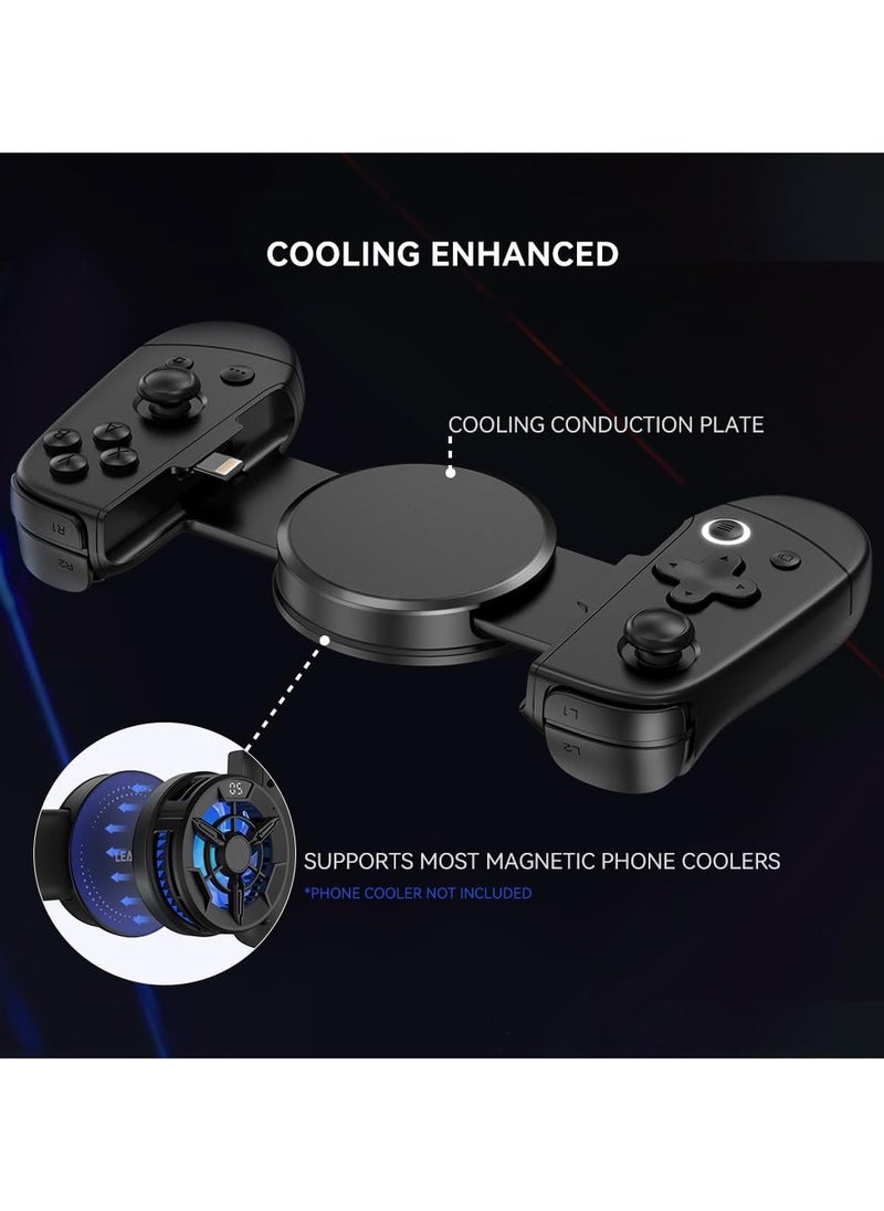 Generic Professional Mobile Gaming Controllers LeadJoy M1 for iPhone (Lightning) with Cooling Conduction Plate, Hall Effect Joysticks, iPhone Controller with Turbo Function, Pass-through Charging  - Image 5