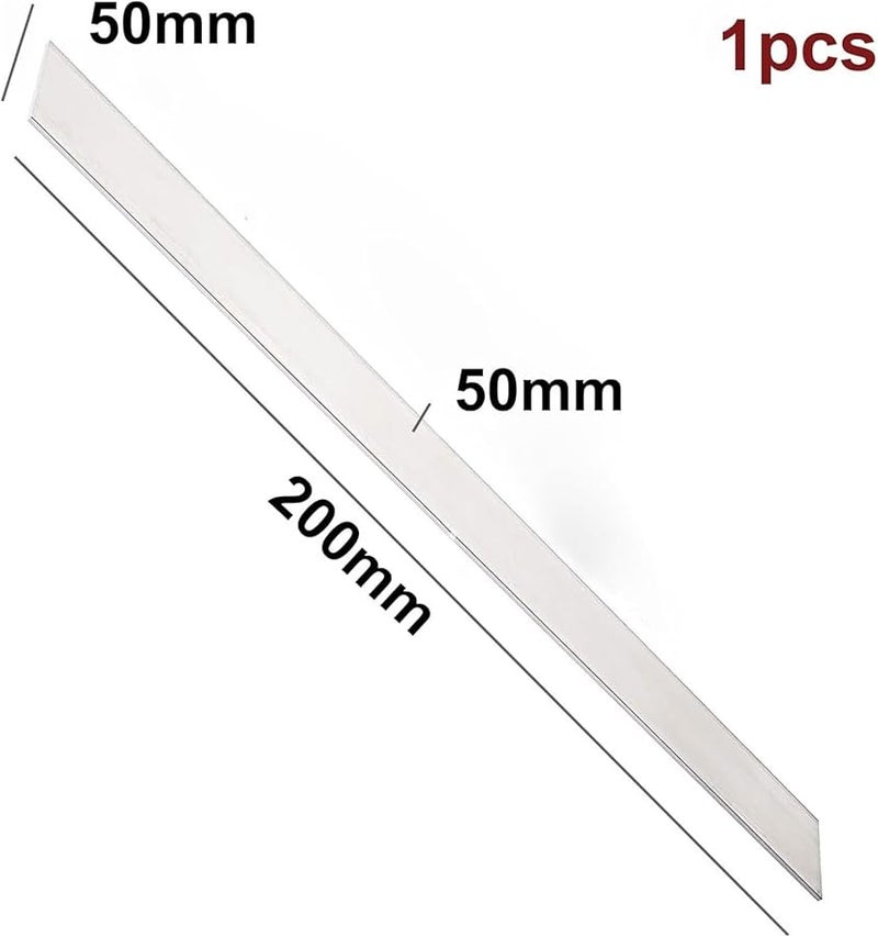 6061 قضيب مربع من الألومنيوم 50x50 مم 200 مم طول لوحة مسطحة - Image 3