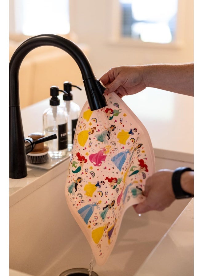 Simple Modern Silicone Placemat for Baby, Toddlers, Kids | Non-Slip Baby Eating Table Food Mat for Restaurants and Dining Table | Piper Collection | Hearts on Pink - Image 5