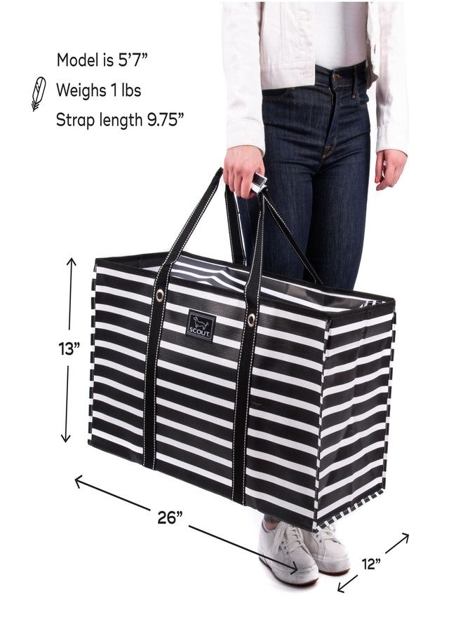 SCOUT Errand Boy - Extra Large Lightweight Utility Tote with Breakaway Zipper - Collapsible Grocery and Market or Beach Tote, Nantucket Navy, X-Large - Image 5