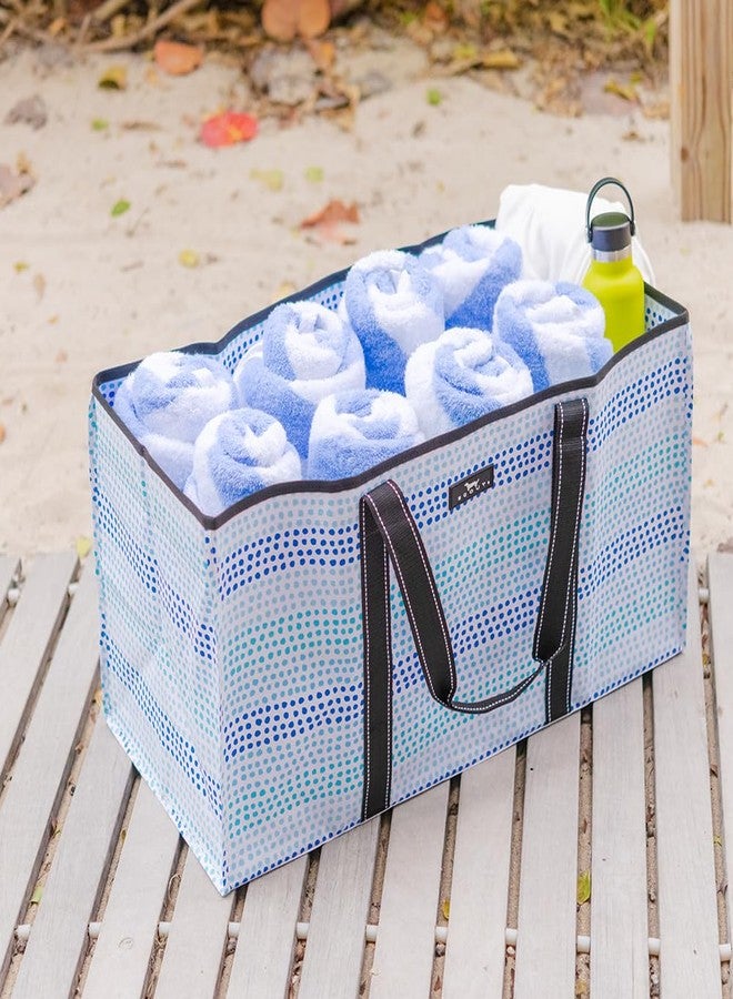 SCOUT Errand Boy - Extra Large Lightweight Utility Tote with Breakaway Zipper - Collapsible Grocery and Market or Beach Tote, Nantucket Navy, X-Large - Image 2