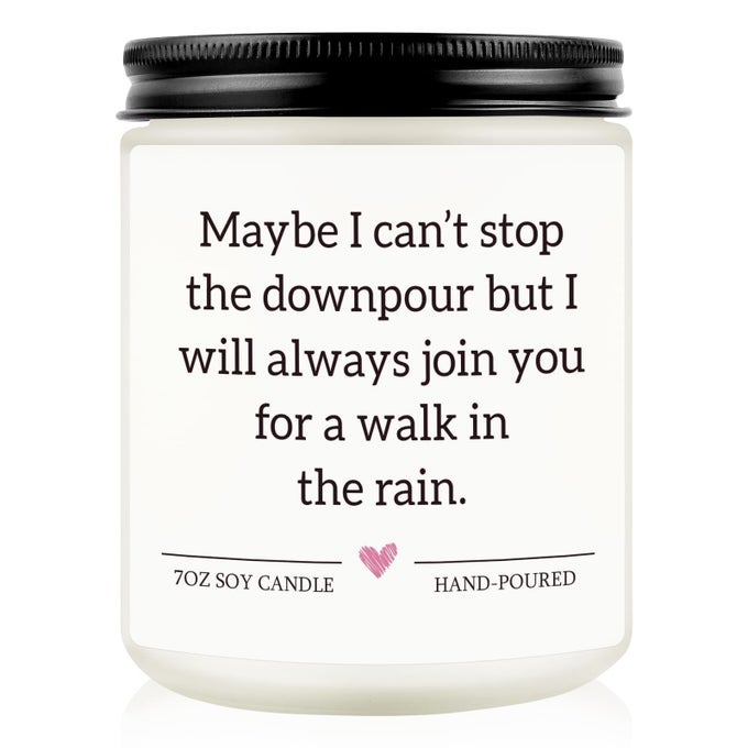 GET WELL SOON GIFTS FOR WOMEN, THINKING OF YOU GIFTS, BEREAVEMENT GIFT FOR WOMEN MEN FRIENDS, CHEMOTHERAPY, SURGERY RECOVERY, HAND-POURED LAVENDER SCENTED CANDLE 7OZ