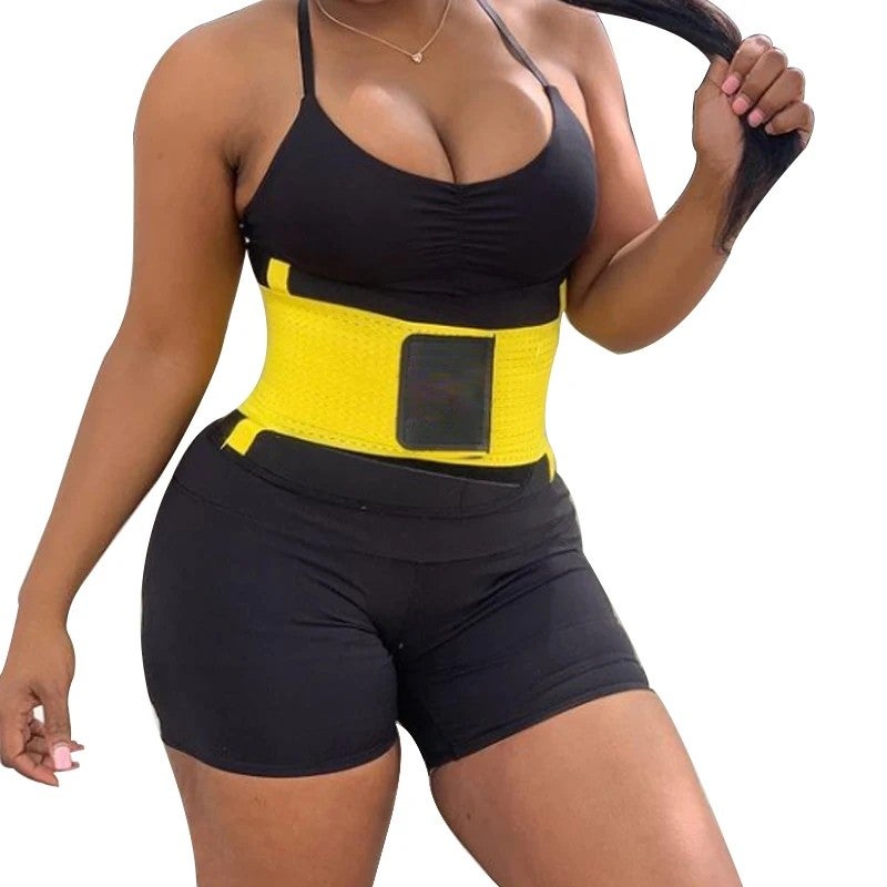 Bluejw Waist Trimmer Belt Adjustable Weight Loss Wrap - Sweat Workout Neoprene Waist Support & Back Trainer for Women Men - Image 3