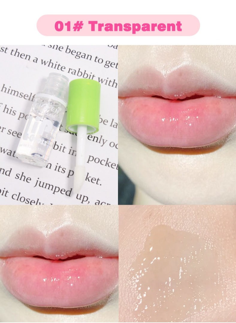 PEINFEN Crystal Clear Lip Gloss Set, Soft Moisturizing Glossy Liquid Lipstick, Hydrating Non-Sticky Plumping Lip Oil, Lip Makeup Gift for Women & Girls 6Pcs  - Image 4