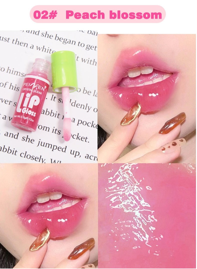 PEINFEN Crystal Clear Lip Gloss Set, Soft Moisturizing Glossy Liquid Lipstick, Hydrating Non-Sticky Plumping Lip Oil, Lip Makeup Gift for Women & Girls 6Pcs  - Image 5