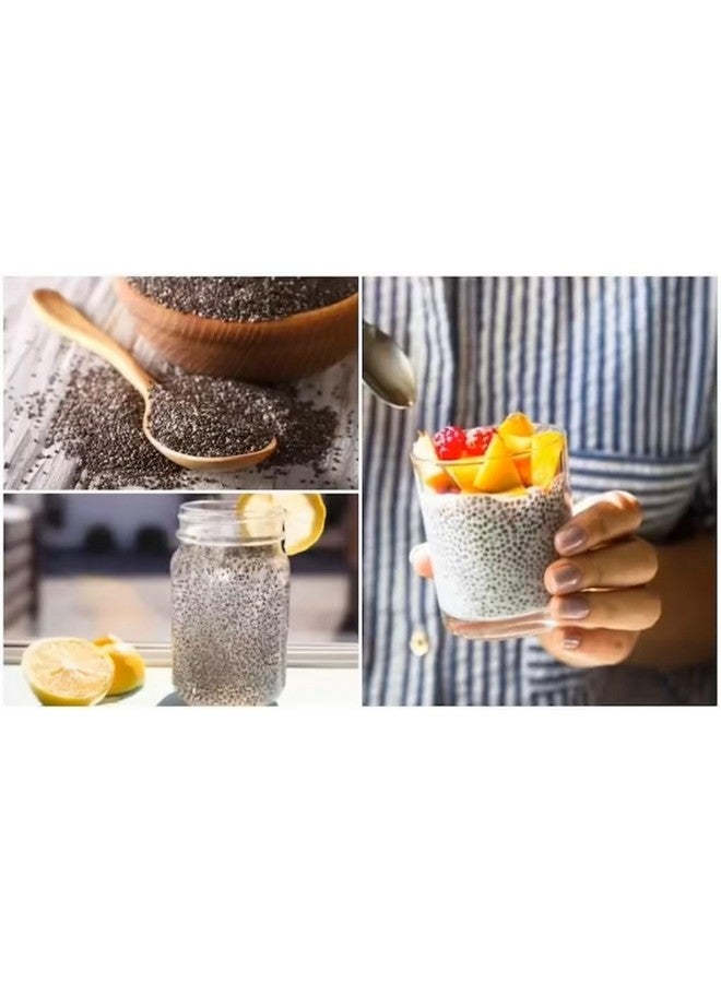 U360 Organic Chia Seeds | Omega 3 and Fibe Seeds for Weight Management | Rich in Calcium, Protein & Fibre U360_Chia-Seeds_C 200g - Image 3