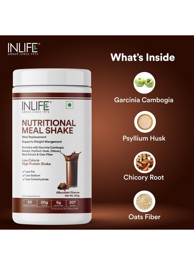 INLIFE Meal Replacement Shake | Weight Management, Nutritional Meal Protein Shake | Sugar Free, 20g Protein, 5g Fiber, 207 Calories, 500g (Chocolate) - Image 4