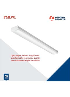 عربست إضاءة LED بيضاء باردة للسقف بطول 4 أقدام، مثالية للمطبخ والغسيل والمرآب، توزيع ضوء متساوٍ، منخفضة المستوى من FMLWL 48 840.  - Image 3