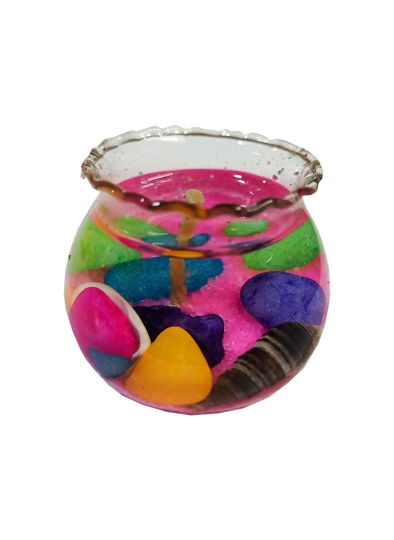 KARTIK eCraftstreet Mini Matka Gel Glass Candles Pack of 12 Smokeless Unscented Mini Matka Glass Gel Candles for Home Decoration Celebrations Burning Time 2hr3hrs Multicolor Pack of 12  - Image 5