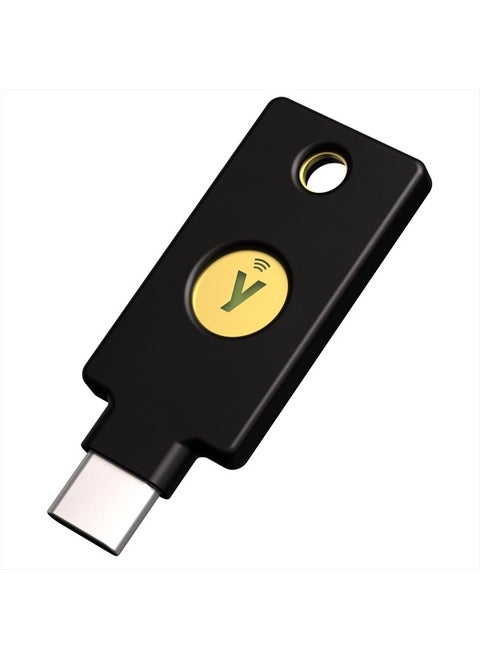 Security Key C NFC - Black- Two-Factor authentication (2FA) Security Key, Connect via USB-C or NFC, FIDO U2F/FIDO2 Certified