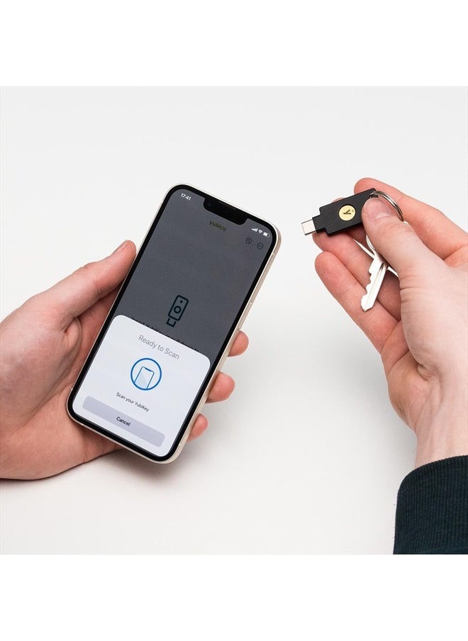Yubico Security Key C NFC - Black- Two-Factor authentication (2FA) Security Key, Connect via USB-C or NFC, FIDO U2F/FIDO2 Certified  - Image 5
