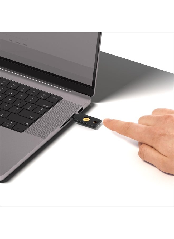 Security Key C NFC - Black- Two-Factor authentication (2FA) Security Key, Connect via USB-C or NFC, FIDO U2F/FIDO2 Certified