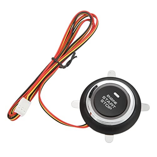 Keenso مجموعة زر بدء تشغيل المحرك، نظام بدون مفتاح لترقية السيارات من بدء المفتاح إلى بدء الدفع لمعظم سيارات DC12V - Image 5