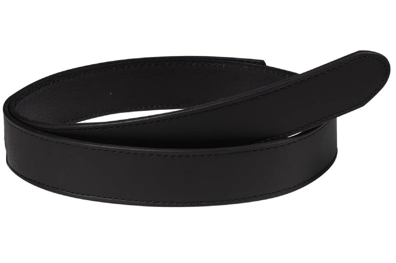 Perfect Fit Shield Wallets Mechanics Belt Buckleless No Scratch Leather Work Belt Hook and Loop Garrison Belts 1 1/2 Inch Wide Black Drum Died - Image 1