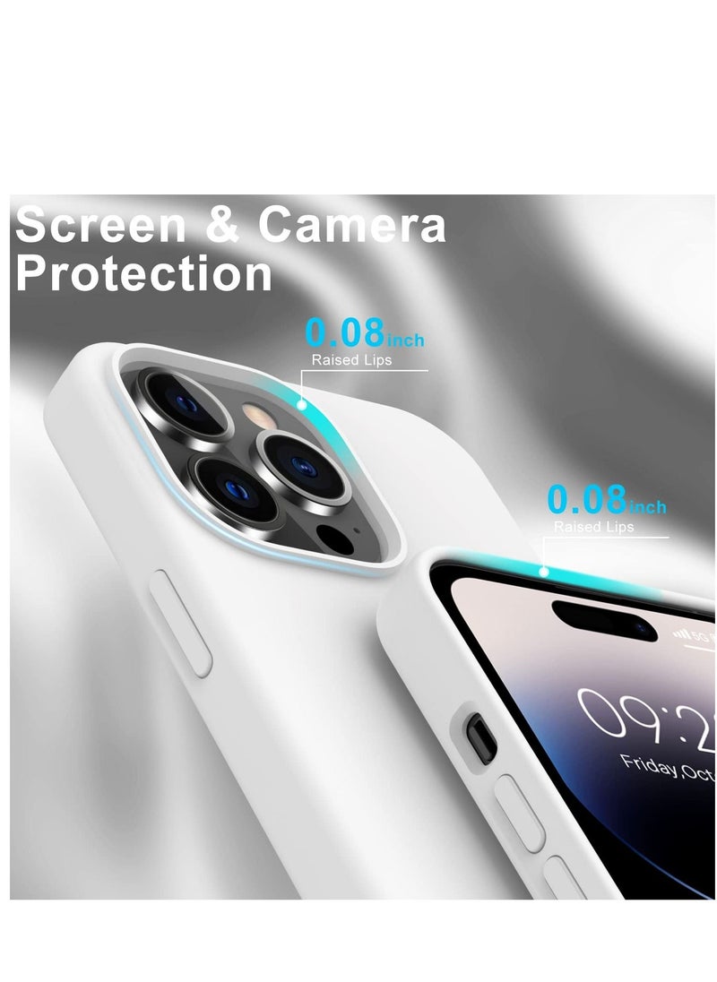 Houmt iPhone 14 Pro Case with 2 Pack Screen Protectors Liquid Silicone Ultra Slim Shockproof Protective Case Cover for iPhone 14 Pro Soft Anti Scratch Microfiber Lining 6.1 inch  - Image 3
