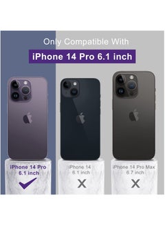 Houmt iPhone 14 Pro Case with 2 Pack Screen Protectors Liquid Silicone Ultra Slim Shockproof Protective Case Cover for iPhone 14 Pro Soft Anti Scratch Microfiber Lining 6.1 inch  - Image 5