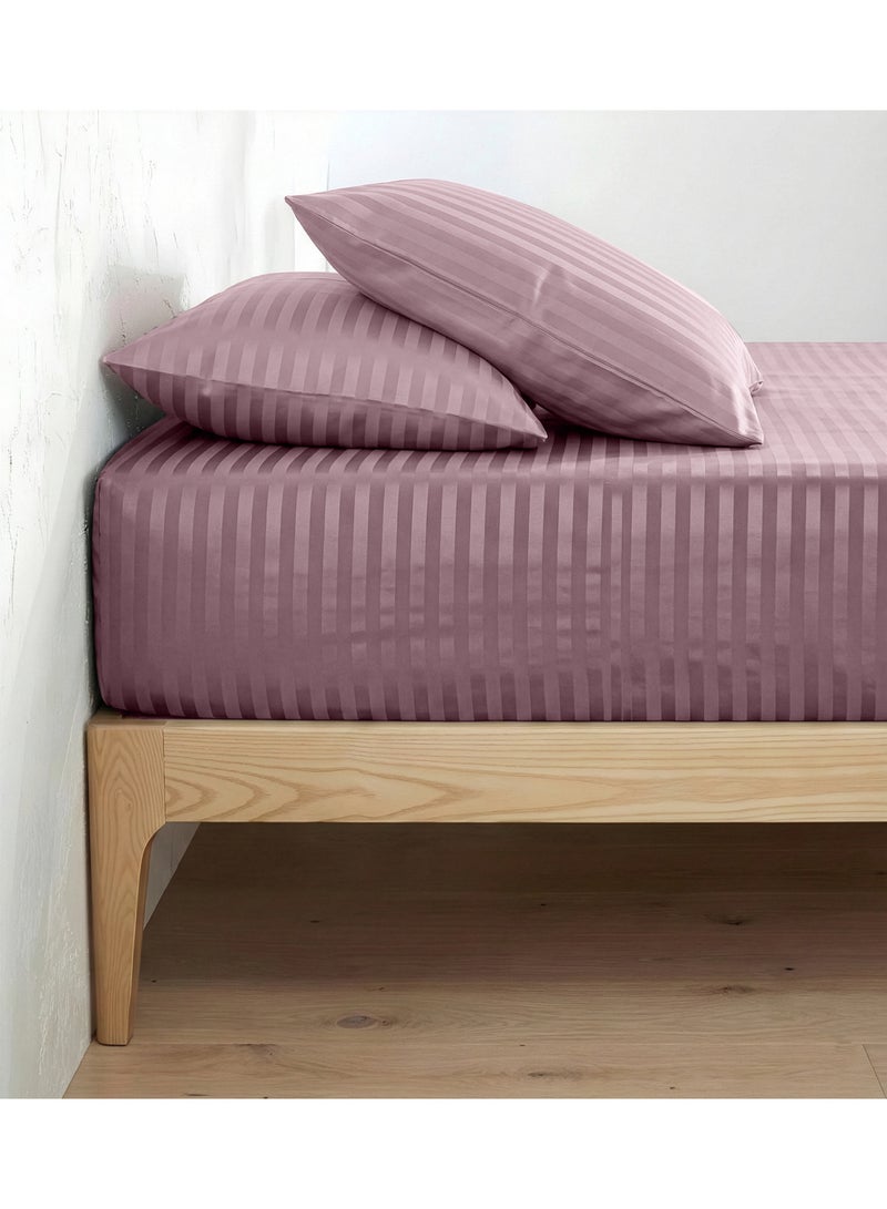 ريلاكس طقم ملاءات سرير فاخر ممتاز - ملاءة سرير فائقة النعومة، تسمح بمرور الهواء، ولطيفة على البشرة، مزودة بجيوب مطاطية عميقة، بالإضافة إلى غطاءي وسادة وملاءة سرير واحدة، لون كشمير، 200 × 200 سم - Image 4