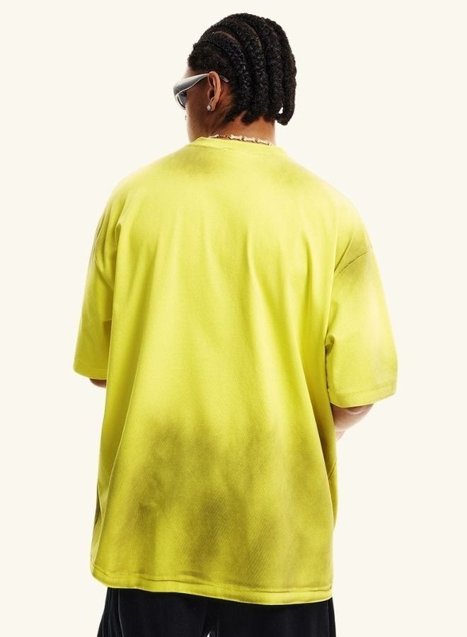 Mei Stylish Men's and Women's Casual Breathable Loose Shoulder Oversize Short Sleeve Crew Neck T-shirt - Image 2