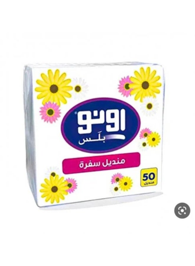 كرتون اونو مناديل سفرة 30 حبة * 50 منديل مزدوج