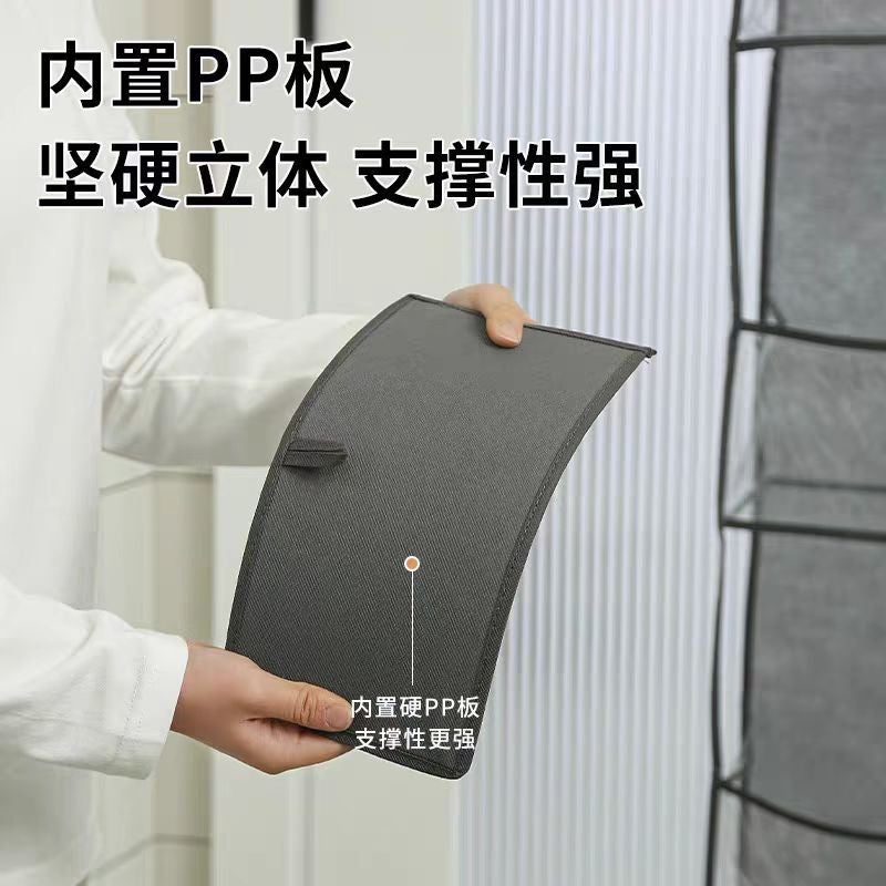 Door Storage Bag Hanging Bag Bag Layered Sundries Dormitory Artifact Household Wall-Mounted Visual Non-Woven Bathroom Protection - Image 5