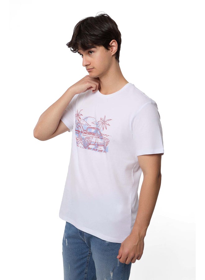 Premoda تي شيرت قطني كاجوال بقصّة عادية - Image 3