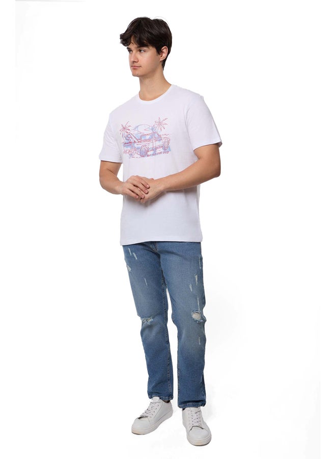 Premoda تي شيرت قطني كاجوال بقصّة عادية - Image 4