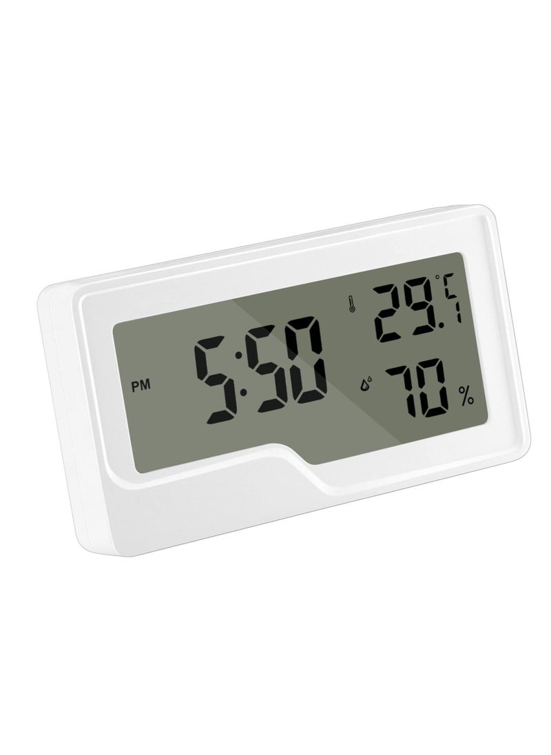 Generic - Digital Thermometer Hygrometer, Room Calibrated Humidity Meter, Temperature Humidity Monitor Indicator Sensor, Digital Date Clock, for Wall, Kitchen, Greenhouse, Indoor Baby - Image 1