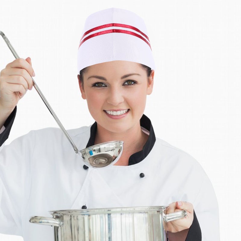 🍳 قبعات طهاة من القماش خفيفة الوزن وقابلة للتهوية للاستخدام في المطابخ - Image 4