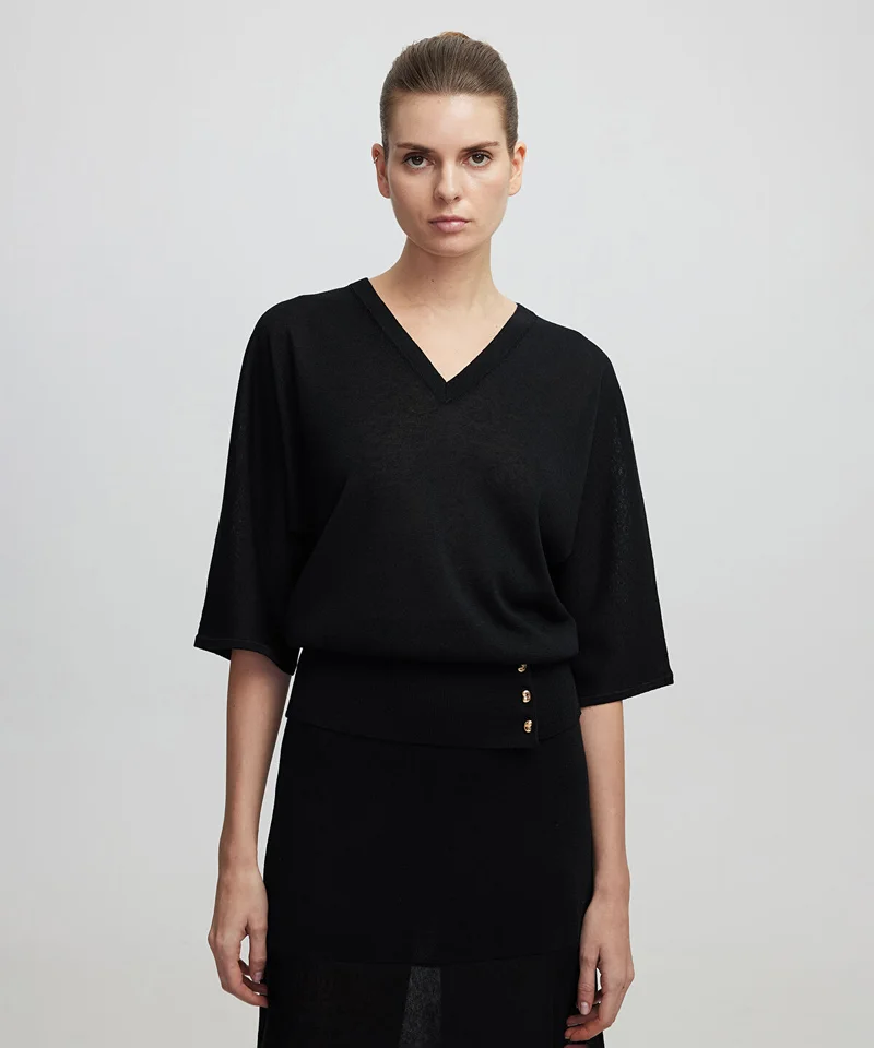 Ipekyol Buttoned Knit Top