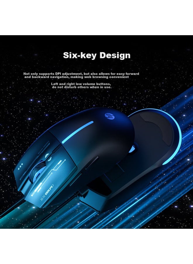 HP M100 Wired Gaming Mouse Rgb Breathing Light Mechanical E-Sports For Lol Pubg Csgo Laptop Desktop Computer Office Universal Black Silent - Image 4