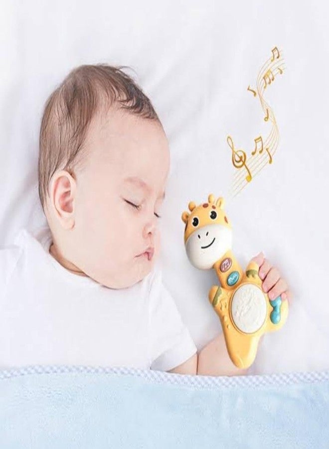 Radhya Accessories Giraffe Shape Musical Drum Toy for Kids Babies Interactive & Musical Rattle, Sensory Sound Toy for Kids, Travel-Friendly & Safe Gift for Boys & Girls (12 Months+) (Yellow) - Image 4
