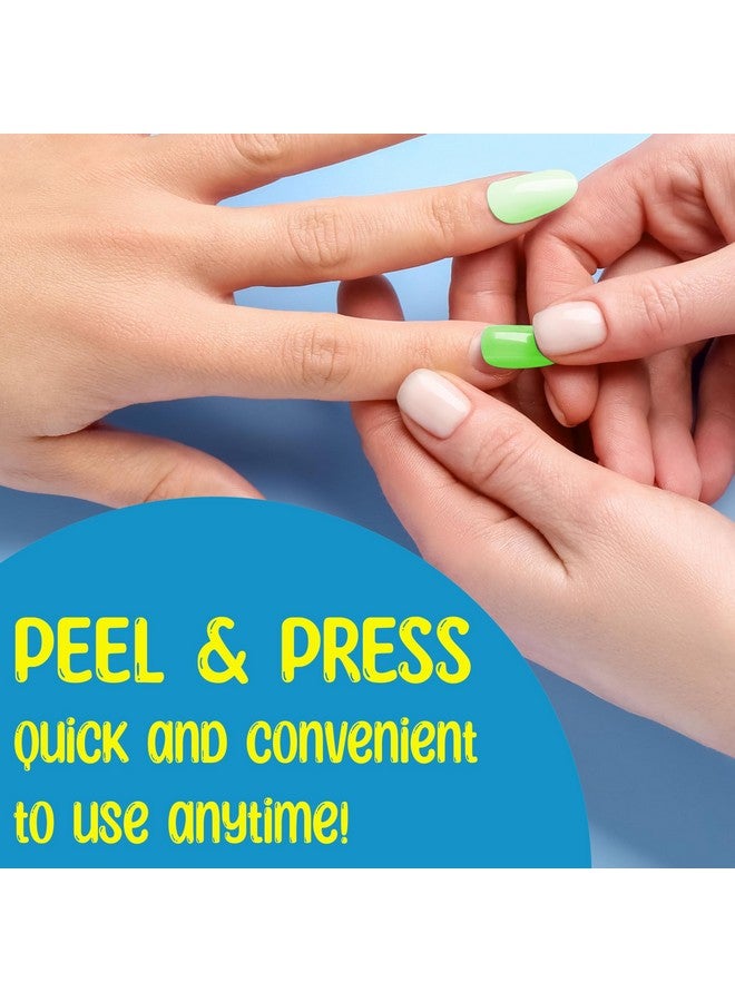 Expressions Girl 7 Day Manicure Collection 84Pc Press On Nail Set Dayoftheweek Adhesive False Nails For Girls (Set Of Brights Or Pastels) Colorful Novelty Designs Stick On Nails For Kids - Image 5