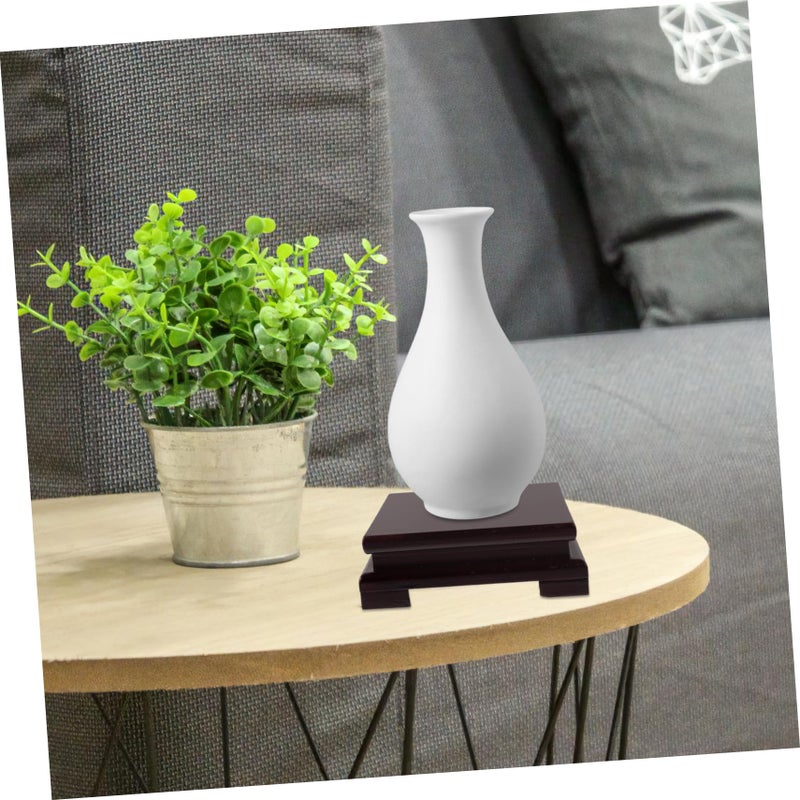 Wooden Display Stand for Vases Plants and Collectibles Home Decor Craft Shelf - Image 4