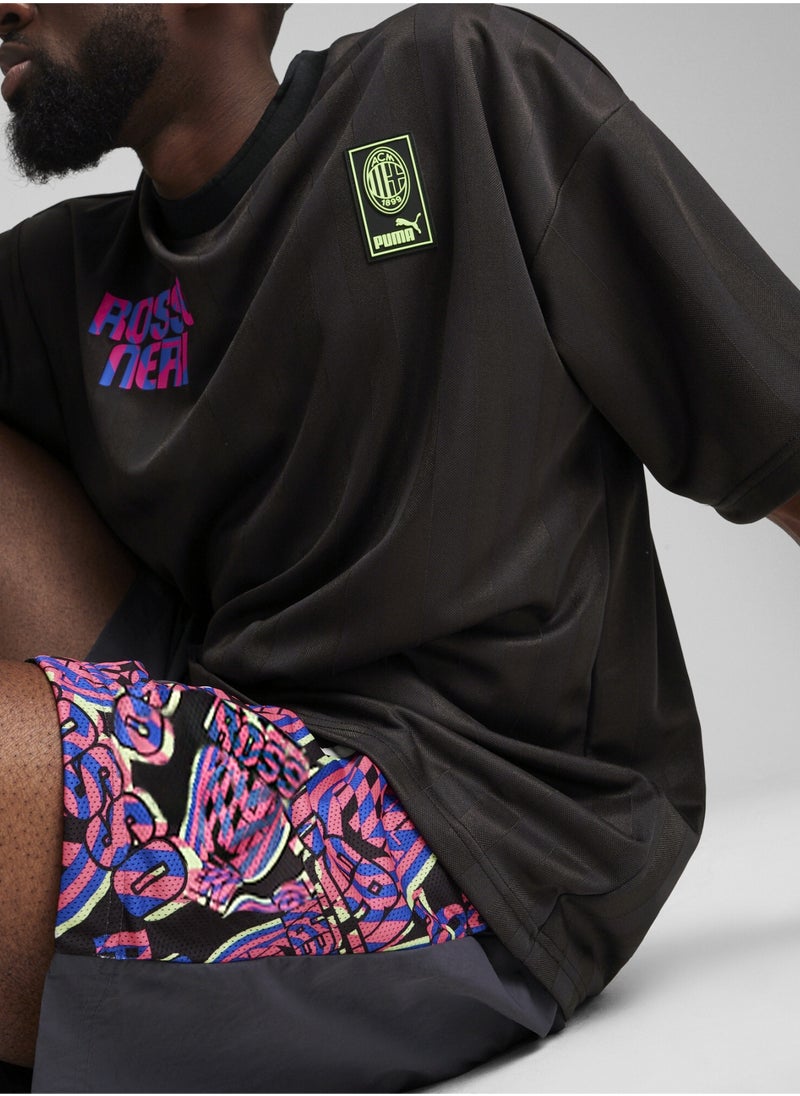 PUMA - AC Milan FtblNrgy Mens Grey Woven Shorts - Image 1