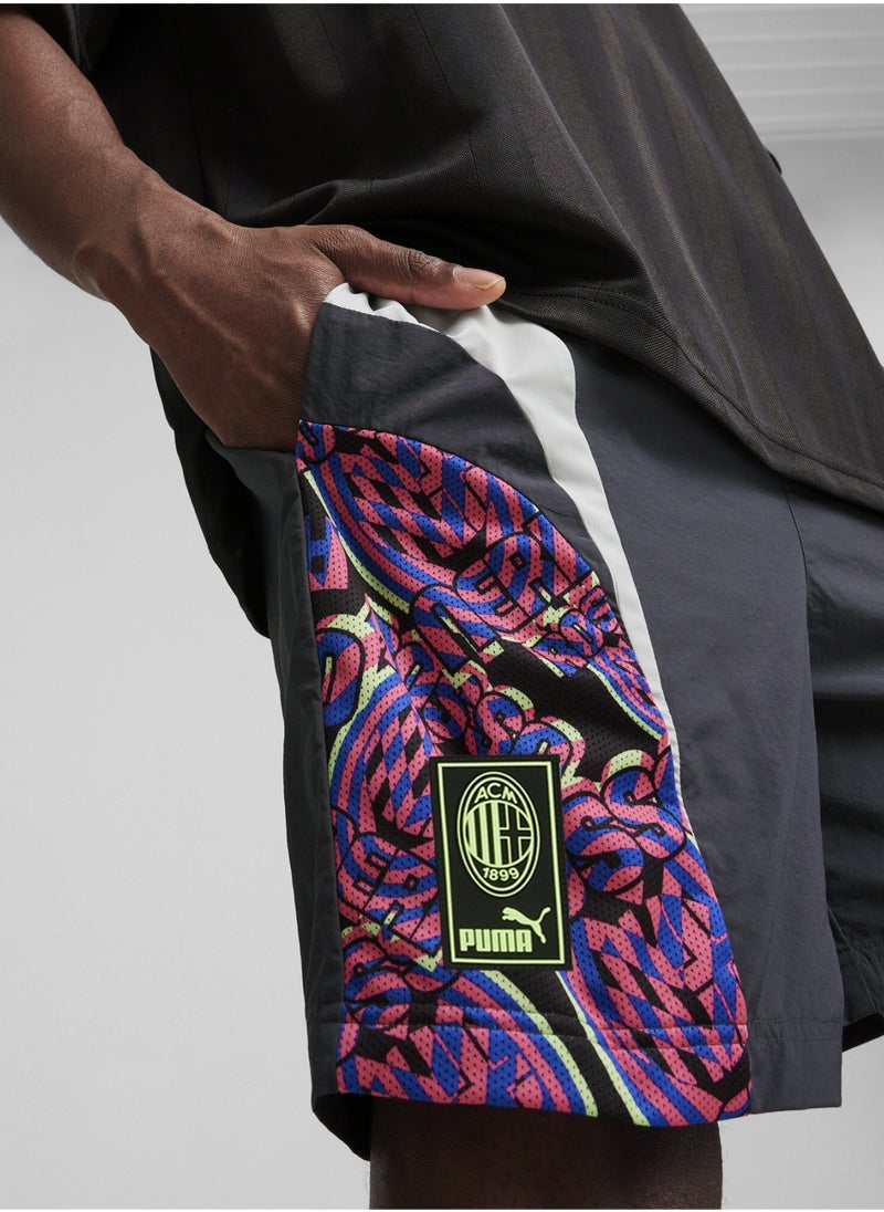 PUMA - AC Milan FtblNrgy Mens Grey Woven Shorts - Image 1