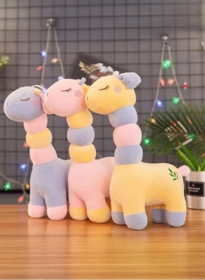 Cuddles Adorable Marshmallow Giraffe Plush Stuffed Animal Toy 20cm-Yellow - Image 1