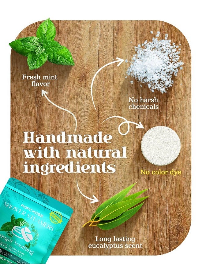 POPCHOSE - Shower Steamers Aromatherapy 16 Pack, Birthday Gifts for Women, Valentines Day Gifts for Her, Eucalyptus Shower Tablets Essential Oils, Self Care Gift for Mom, Men, Stress, Sinus Relief & Home SPA - Image 1