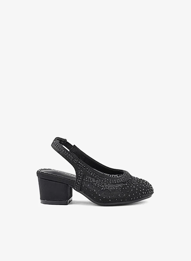 كابلي كعب نسائي بكعب عالٍ بحزام خلفي