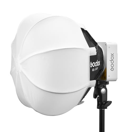 Godox مصباح غودوكس القابل للطي ML100Bi مع صندوق ناعم مع انتشار شعاع متعدد الاتجاهات للمصورين المحترفين ومصوري الفيديو (أبيض) - Image 2