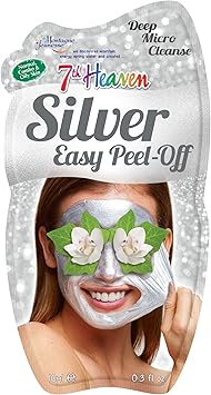 7th Heaven Silver Easy Peel Off Face Mask with Powered Smithsonite Pressed Orchid and Crushed Violet for a Deep Micro Cleanse Ideal for Normal Combo and Oily Skin - Image 1