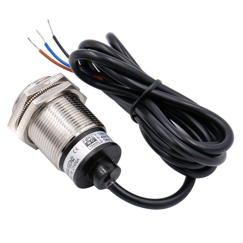 Heschen مستشعر القرب بطريقة الاستقرائية M30، PR30-10DN2، نوع أسطواني، مسافة الكشف 10 مم، DC12-24V، نوع درع، 3 أسلاك، NPN NC (مغلق عادة) - Image 2