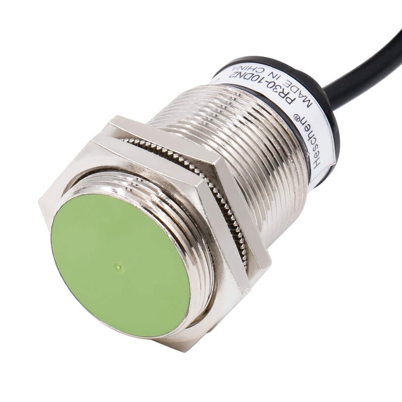Heschen مستشعر القرب بطريقة الاستقرائية M30، PR30-10DN2، نوع أسطواني، مسافة الكشف 10 مم، DC12-24V، نوع درع، 3 أسلاك، NPN NC (مغلق عادة) - Image 3