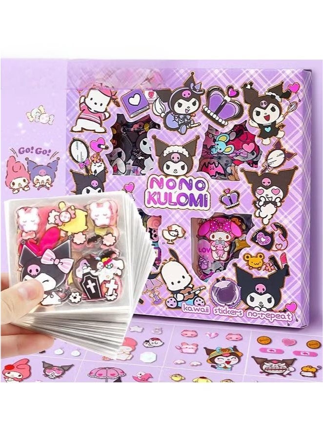 100 Pcs Anime Girl Aesthetic Stickers – Vinyl Cartoon Sticker Set for Scrapbooking, Journaling, Laptops, Water Bottles, and Room Decor | Kawaii Style Pack - Image 1
