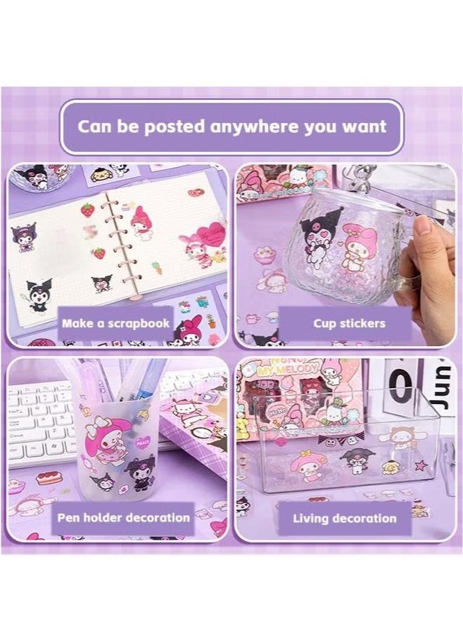 100 Pcs Anime Girl Aesthetic Stickers – Vinyl Cartoon Sticker Set for Scrapbooking, Journaling, Laptops, Water Bottles, and Room Decor | Kawaii Style Pack - Image 3