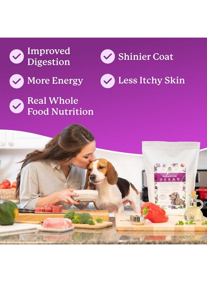 دي آر. هارفي طعام الكلاب Green Superfood من Dr. Harvey's Paradigm، مزيج أساسي خالٍ من الحبوب المجففة مناسب للبشر للكلاب، نظام غذائي منخفض الكربوهيدرات لمرضى السكر (6 أرطال) - Image 2