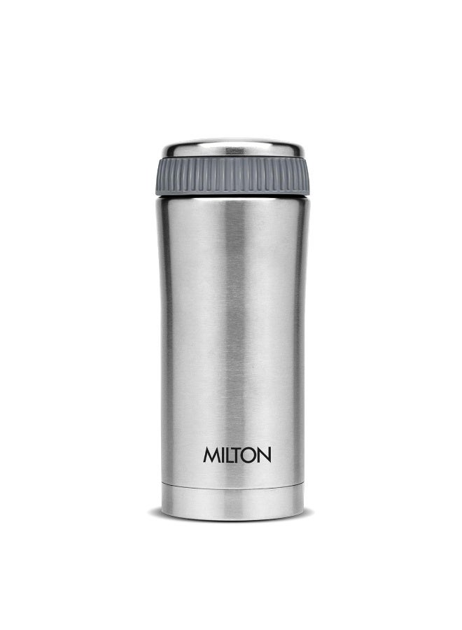 Milton Optima 420 Thermosteel Hot and Cold Flask, 420ml, Steel - Image 1