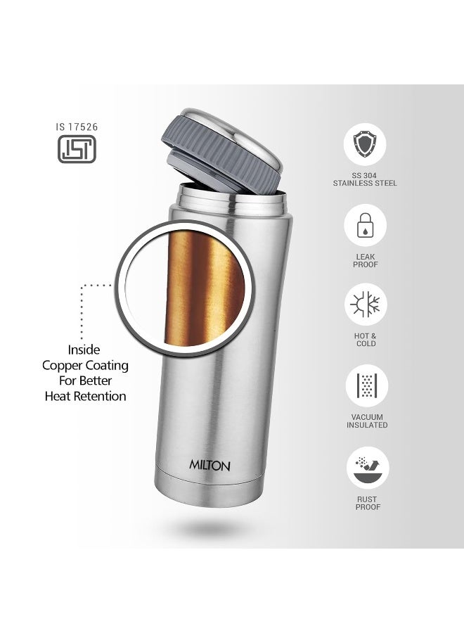 Milton Optima 420 Thermosteel Hot and Cold Flask, 420ml, Steel - Image 5