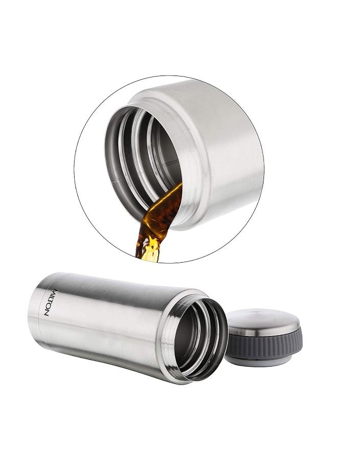 Milton Optima 420 Thermosteel Hot and Cold Flask, 420ml, Steel - Image 2